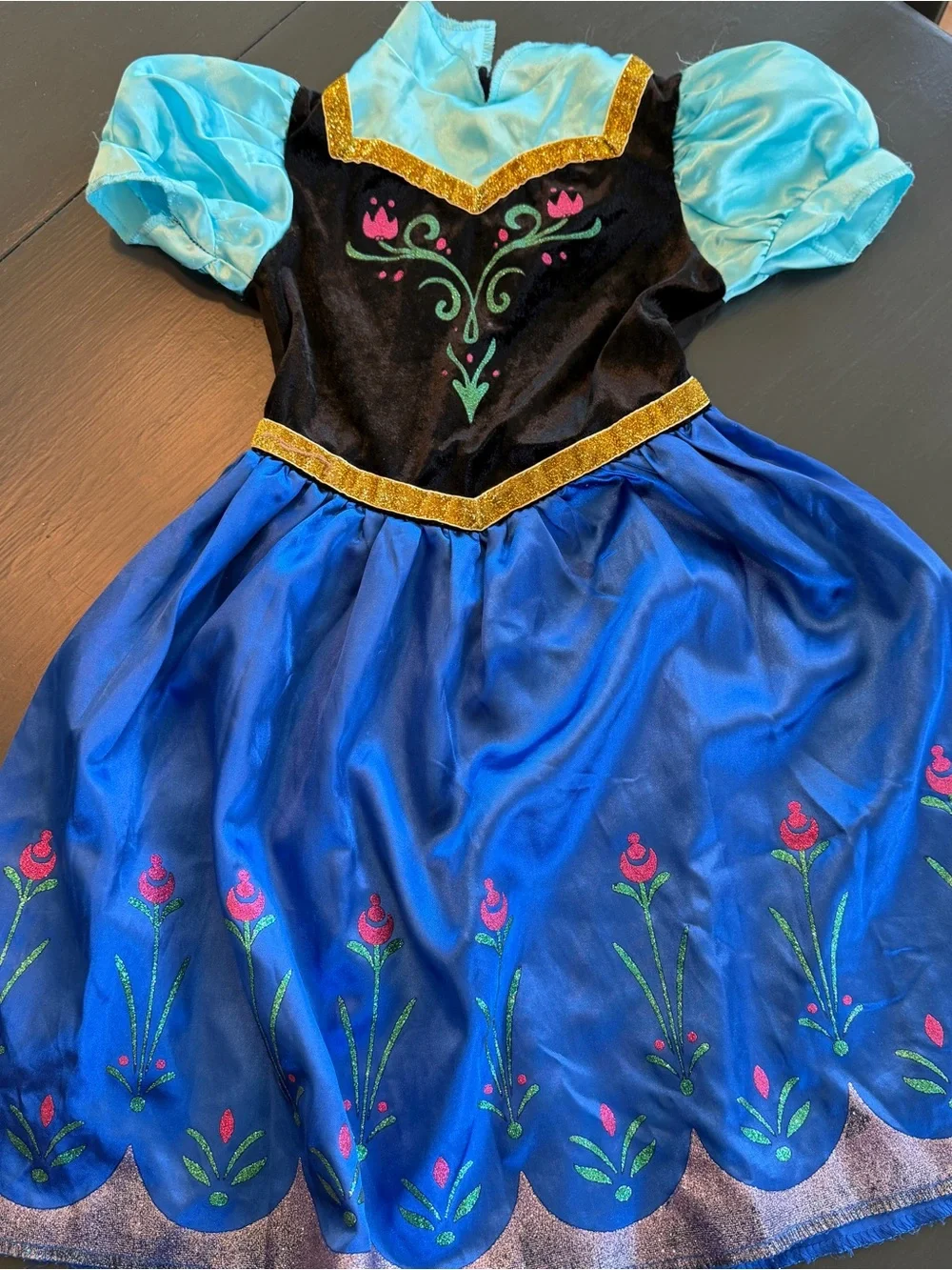 Disney Anna Frozen Play Costume Princess Dress Sz 3T-4T. Play quality
